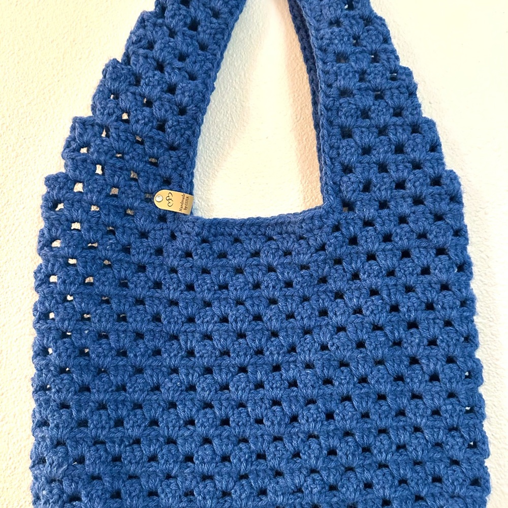 Handmade Granny Stitch Crochet Tote Bag